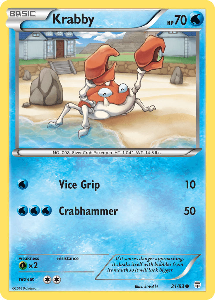 Krabby — Generations Pokémon TCG card by kirisAki