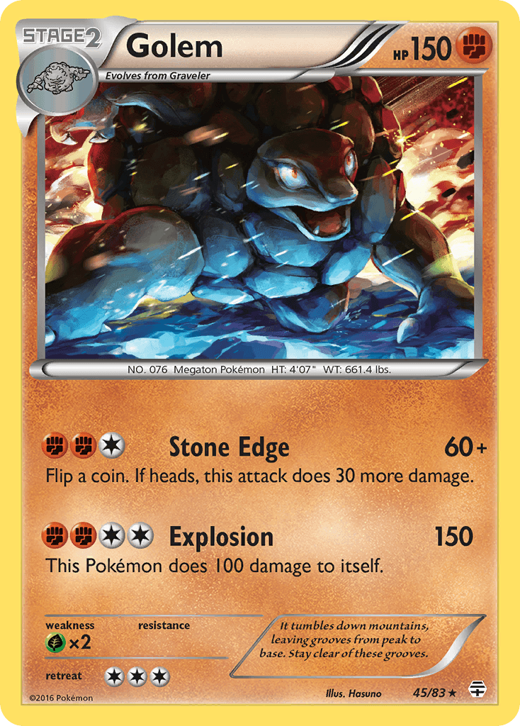 Golem — Generations Pokémon TCG card by Hasuno