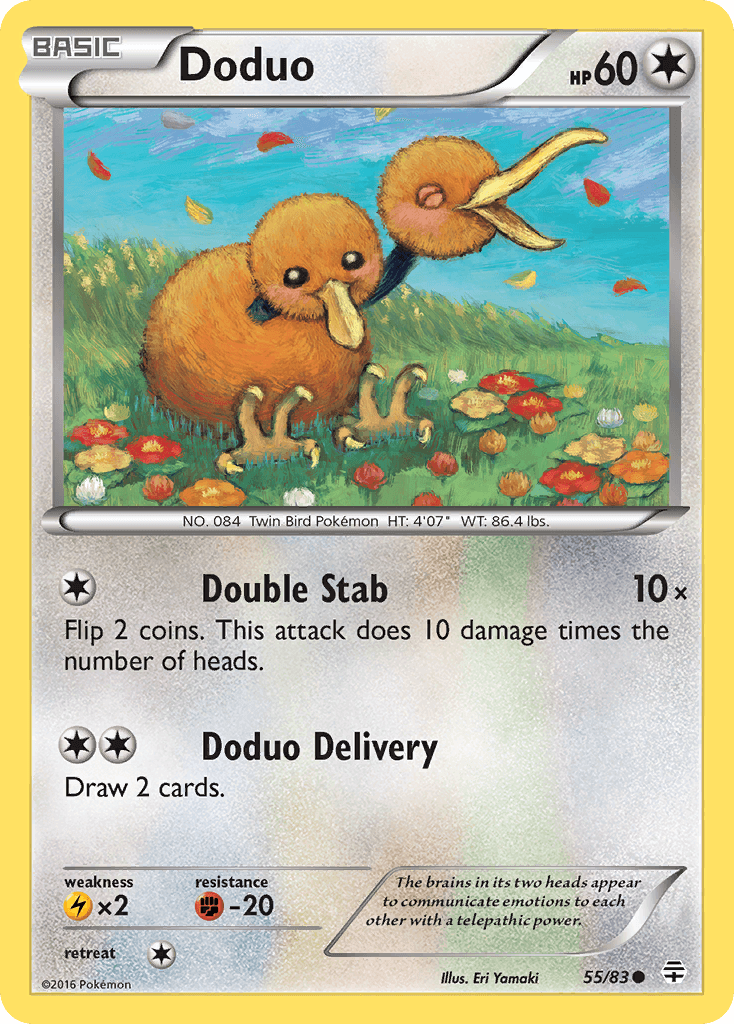 Doduo — Generations Pokémon TCG card by Eri Yamaki