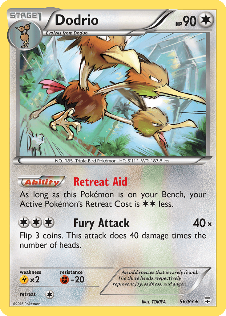 Dodrio — Generations Pokémon TCG card by TOKIYA