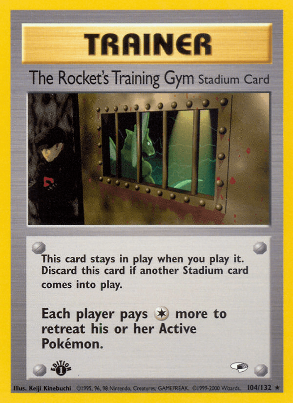The Rocket's Training Gym — Gym Heroes Pokémon TCG card by Keiji Kinebuchi