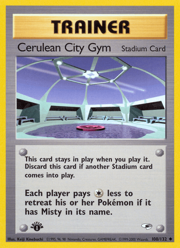 Cerulean City Gym — Gym Heroes Pokémon TCG card by Keiji Kinebuchi