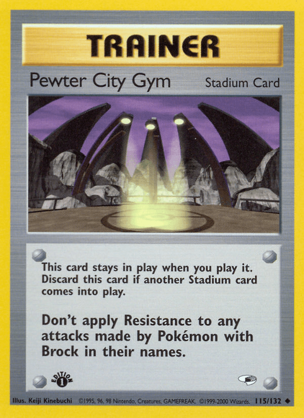 Pewter City Gym — Gym Heroes Pokémon TCG card by Keiji Kinebuchi