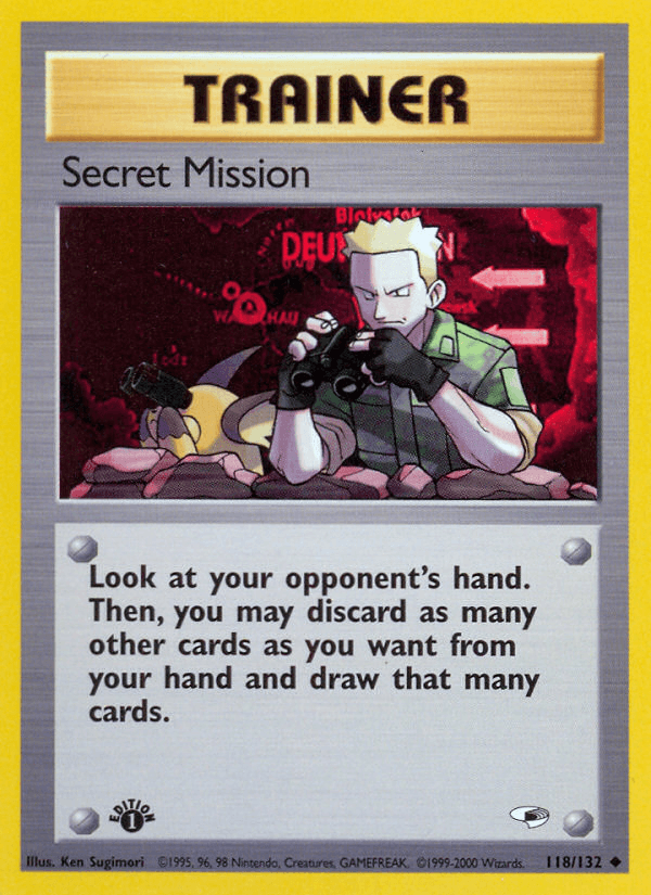 Secret Mission — Gym Heroes Pokémon TCG card by Ken Sugimori