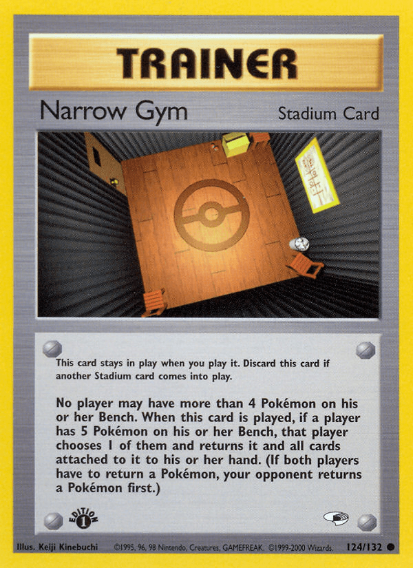 Narrow Gym — Gym Heroes Pokémon TCG card by Keiji Kinebuchi