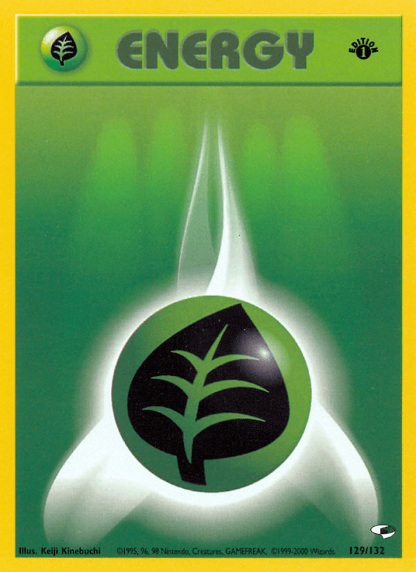 Grass Energy — Gym Heroes Pokémon TCG card by Keiji Kinebuchi