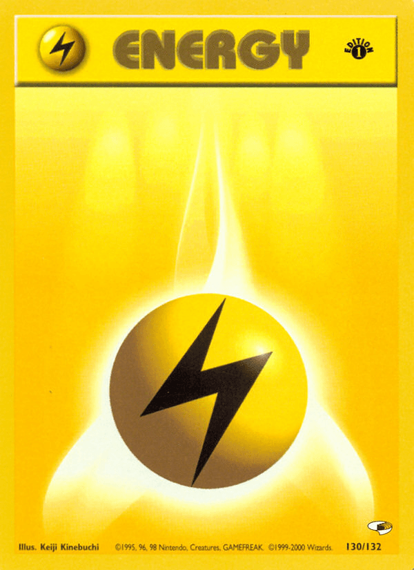 Lightning Energy — Gym Heroes Pokémon TCG card by Keiji Kinebuchi