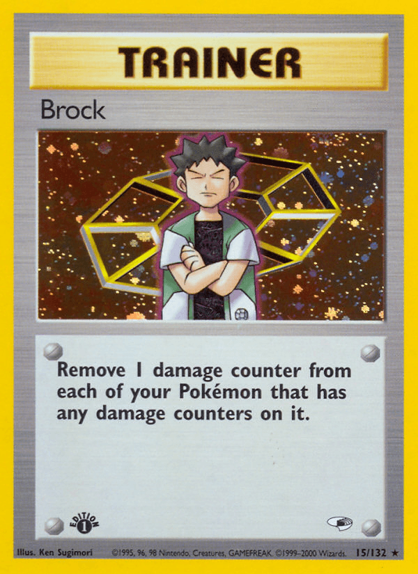 Brock (15) — Gym Heroes Pokémon TCG card by Ken Sugimori