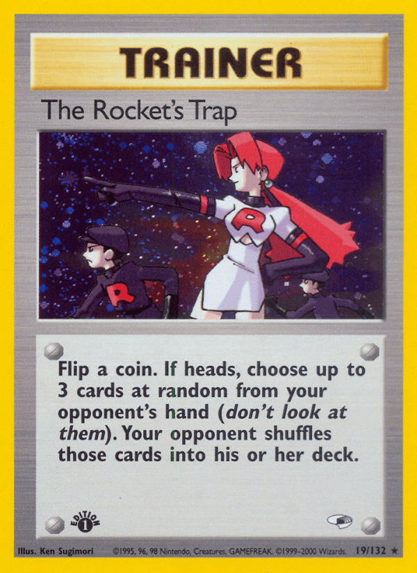 The Rocket's Trap — Gym Heroes Pokémon TCG card by Ken Sugimori