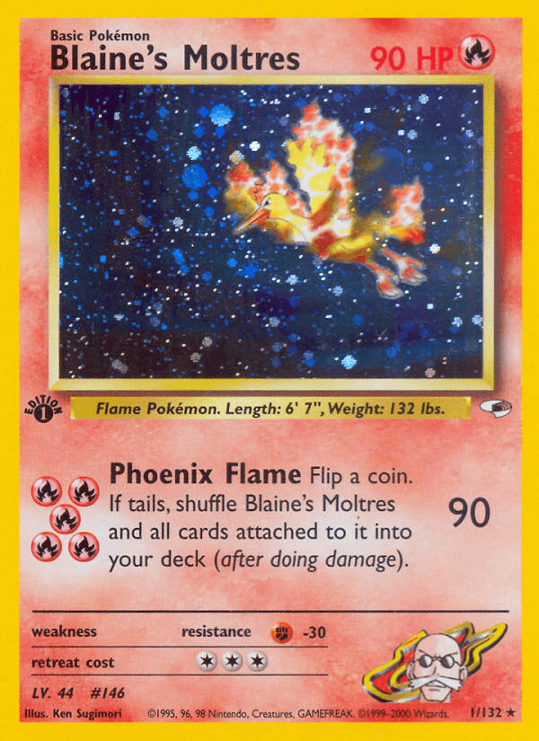 Blaine's Moltres — Pokémon TCG card