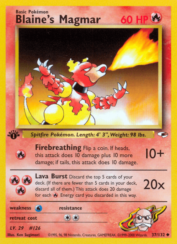 Blaine's Magmar — Gym Heroes