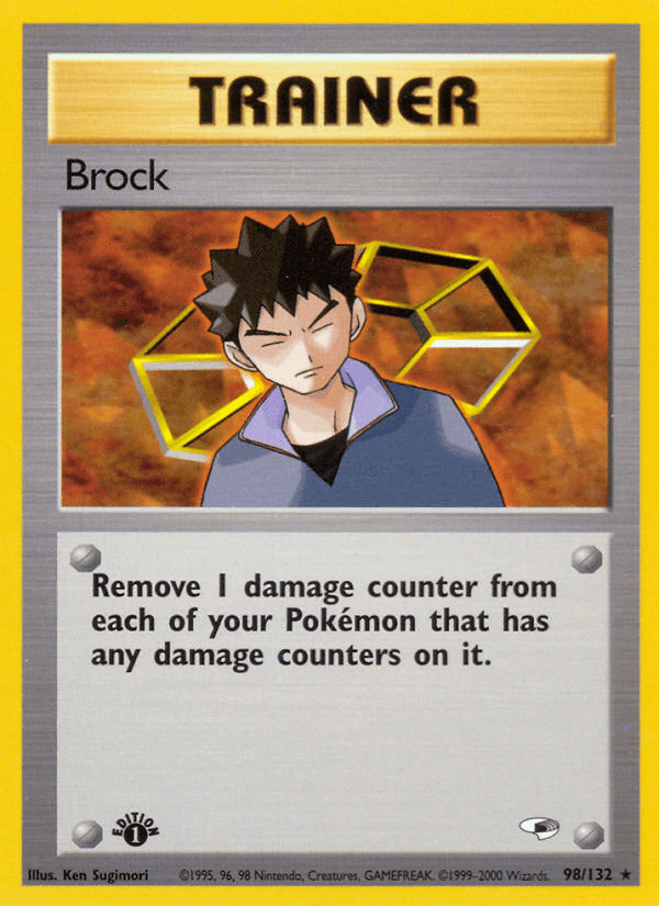 Brock (98) — Gym Heroes Pokémon TCG card by Ken Sugimori