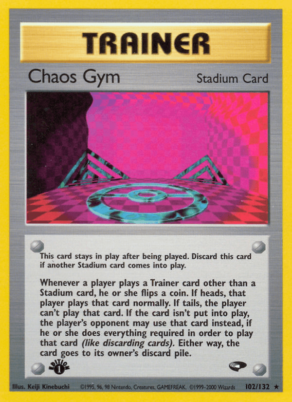 Chaos Gym — Gym Challenge Pokémon TCG card by Keiji Kinebuchi