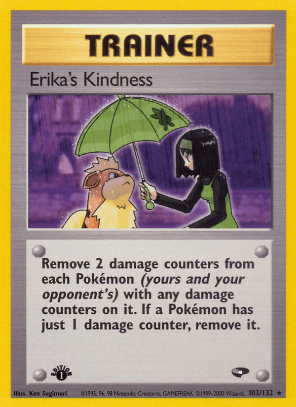 Erika's Kindness — Gym Challenge Pokémon TCG card by Ken Sugimori