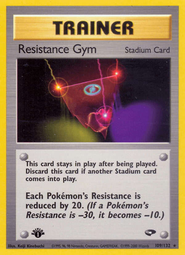 Resistance Gym — Gym Challenge Pokémon TCG card by Keiji Kinebuchi