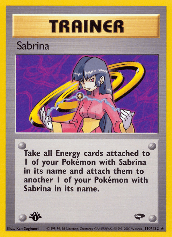 Sabrina (110) — Gym Challenge Pokémon TCG card by Ken Sugimori