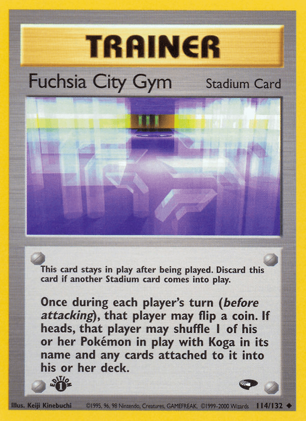 Fuchsia City Gym — Gym Challenge Pokémon TCG card by Keiji Kinebuchi