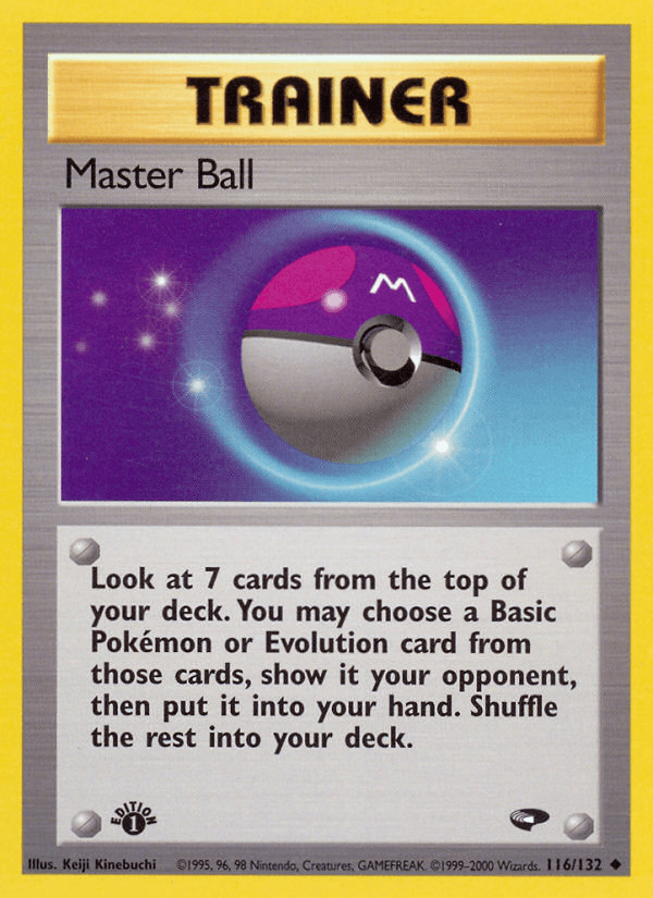Master Ball — Gym Challenge Pokémon TCG card by Keiji Kinebuchi