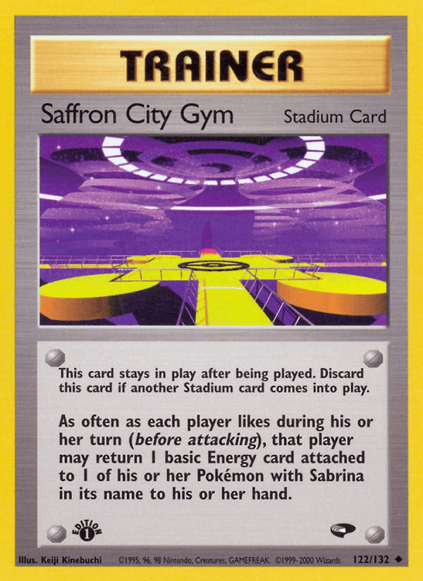 Saffron City Gym — Gym Challenge Pokémon TCG card by Keiji Kinebuchi