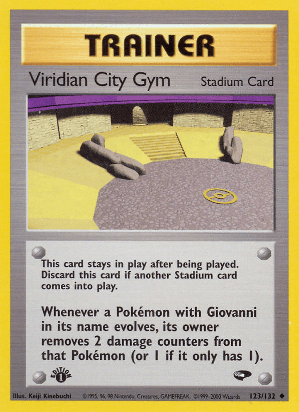 Viridian City Gym — Gym Challenge Pokémon TCG card by Keiji Kinebuchi