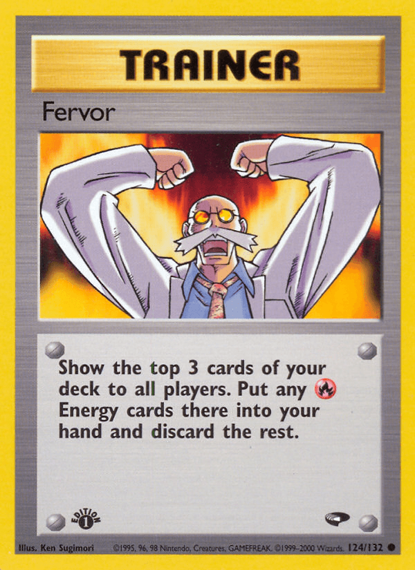 Fervor — Gym Challenge Pokémon TCG card by Ken Sugimori