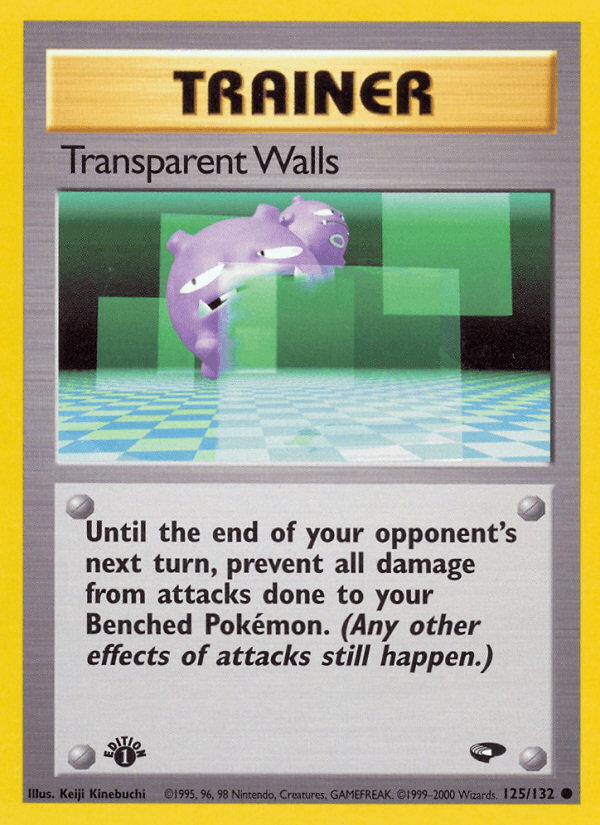 Transparent Walls — Gym Challenge Pokémon TCG card by Keiji Kinebuchi