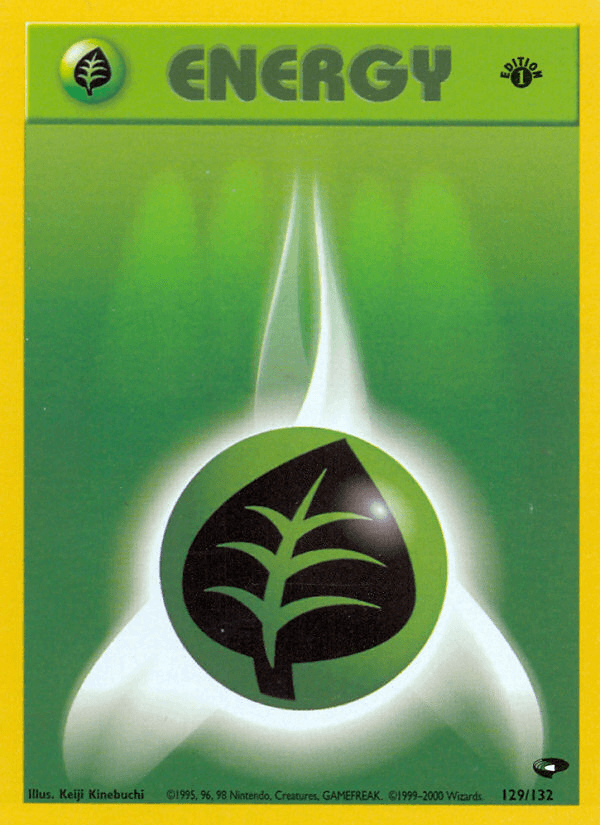 Grass Energy — Gym Challenge Pokémon TCG card by Keiji Kinebuchi