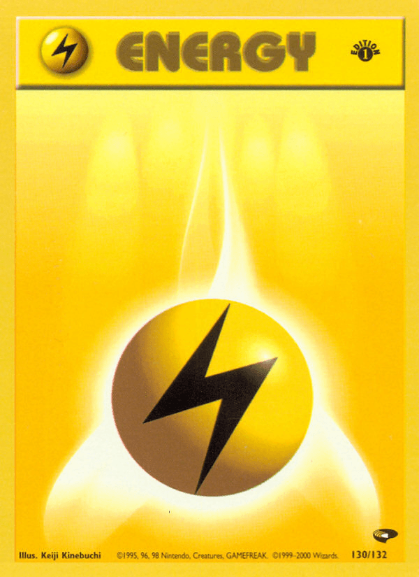 Lightning Energy — Gym Challenge Pokémon TCG card by Keiji Kinebuchi