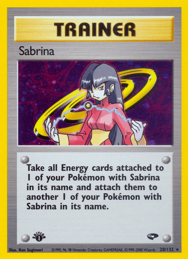 Sabrina (20) — Gym Challenge Pokémon TCG card by Ken Sugimori