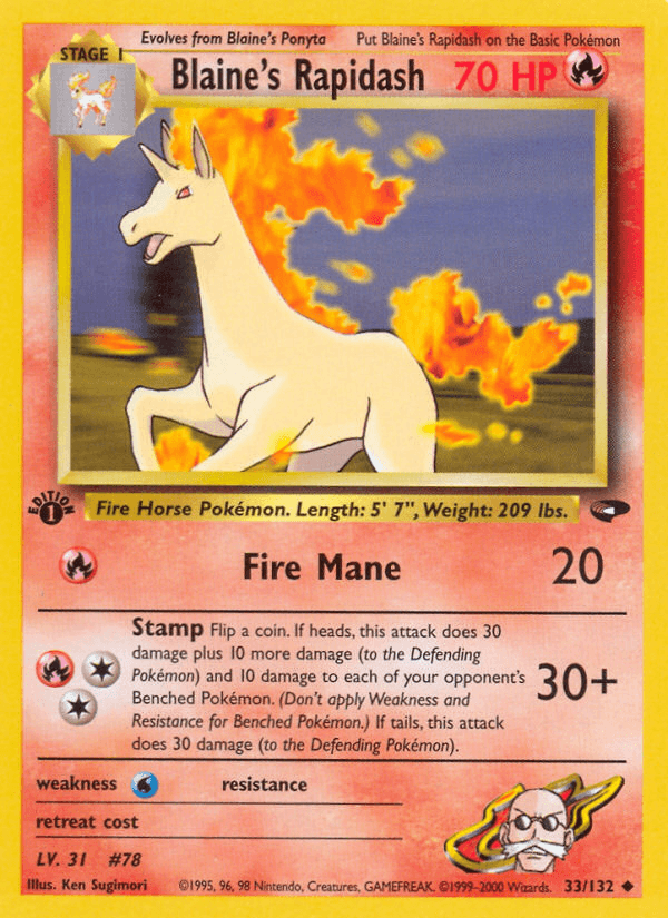 Blaine's Rapidash — Gym Challenge