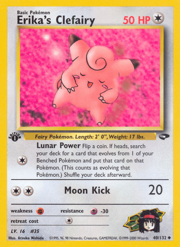 Erika's Clefairy — Gym Challenge Pokémon TCG card by Atsuko Nishida