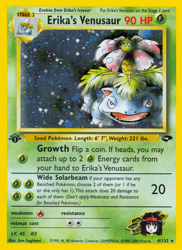 Erika's Venusaur — Pokémon TCG card