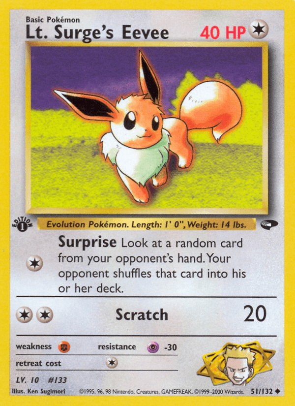 Lt. Surge's Eevee — Gym Challenge