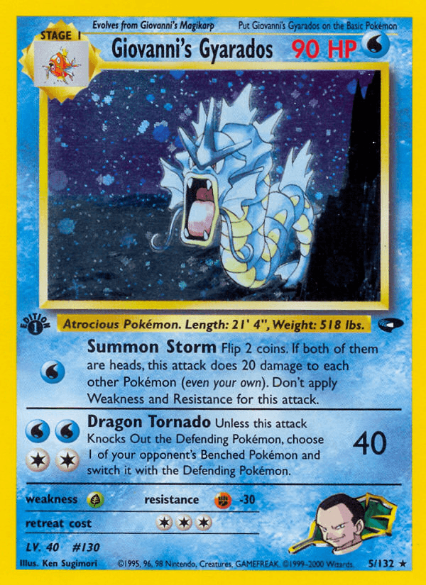 Giovanni's Gyarados — Pokémon TCG card