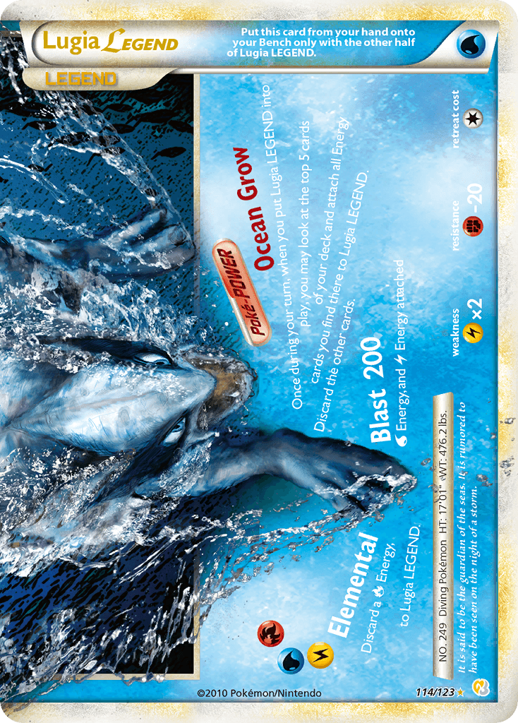 Lugia Legend (Bottom) — Pokémon TCG card