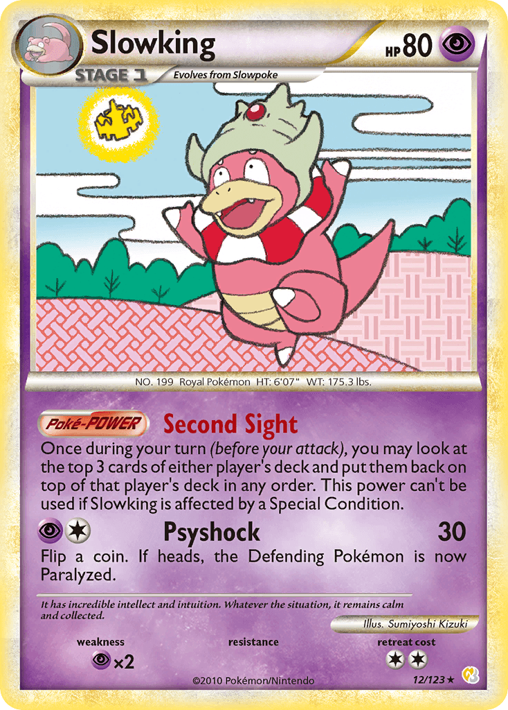 Slowking — HeartGold SoulSilver Pokémon TCG card by Sumiyoshi Kizuki