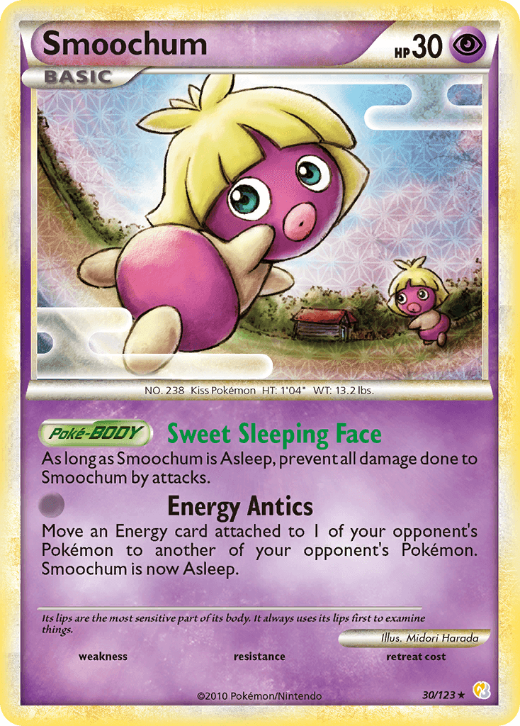 Smoochum — HeartGold SoulSilver Pokémon TCG card by Midori Harada