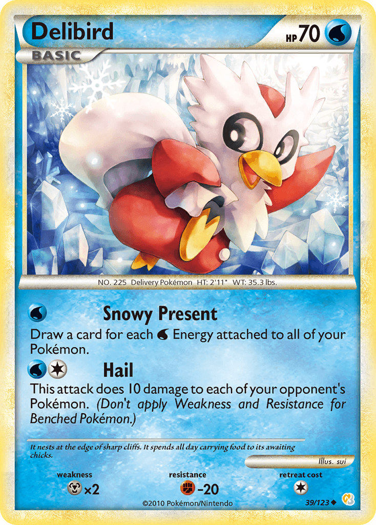 Delibird — HeartGold SoulSilver Pokémon TCG card by sui