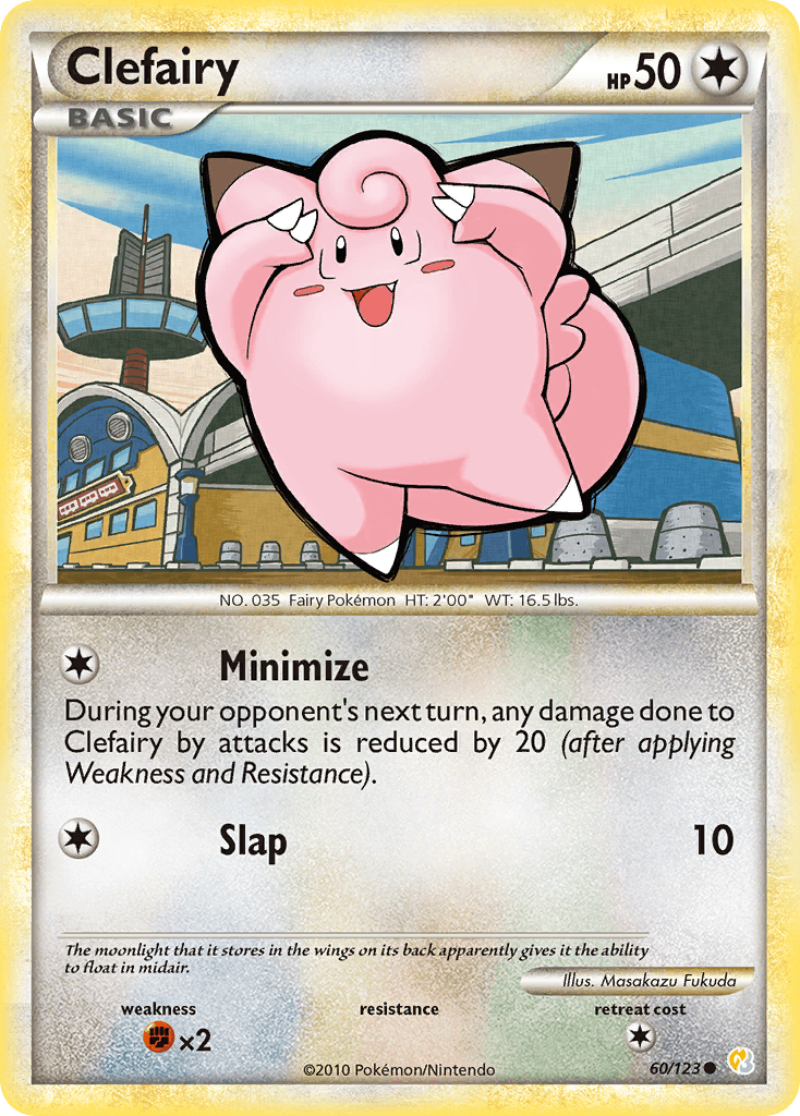Clefairy — HeartGold SoulSilver Pokémon TCG card by Masakazu Fukuda