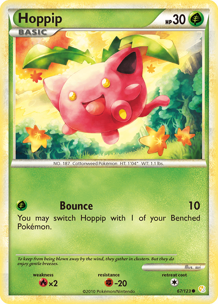 Hoppip — HeartGold SoulSilver Pokémon TCG card by sui