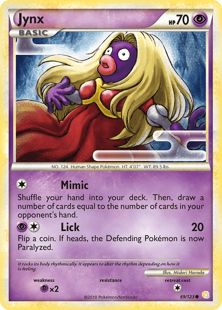 Jynx — HeartGold SoulSilver Pokémon TCG card by Midori Harada