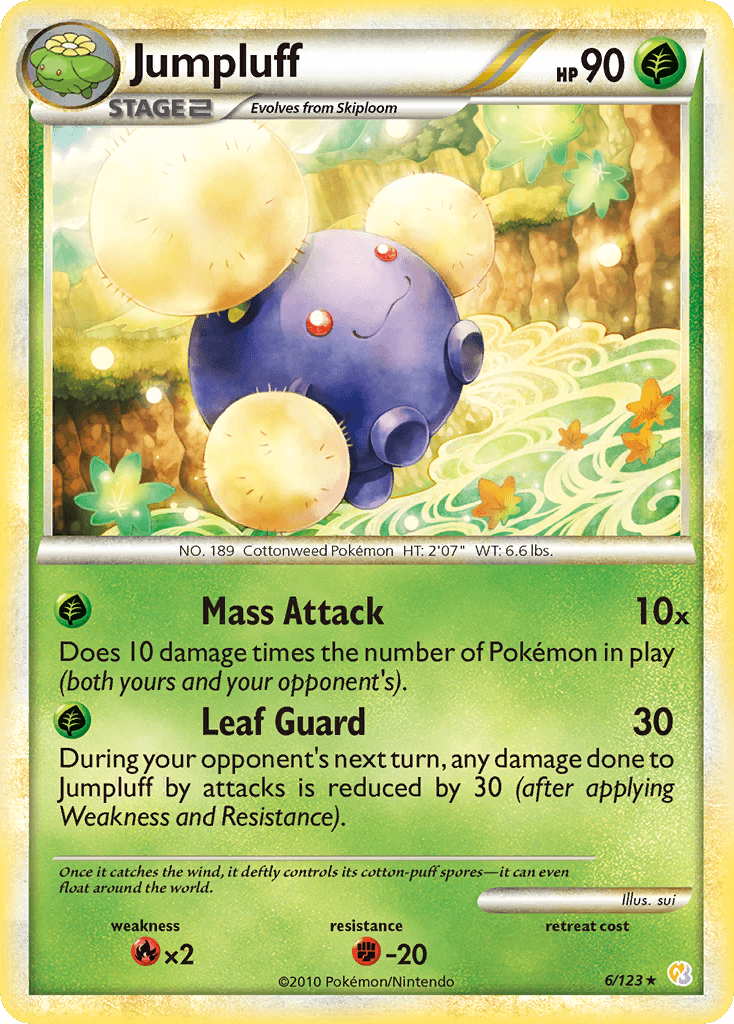 Jumpluff — HeartGold SoulSilver Pokémon TCG card by sui