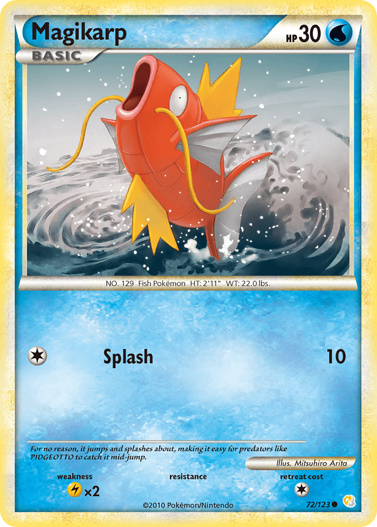 Magikarp — HeartGold SoulSilver Pokémon TCG card by Mitsuhiro Arita