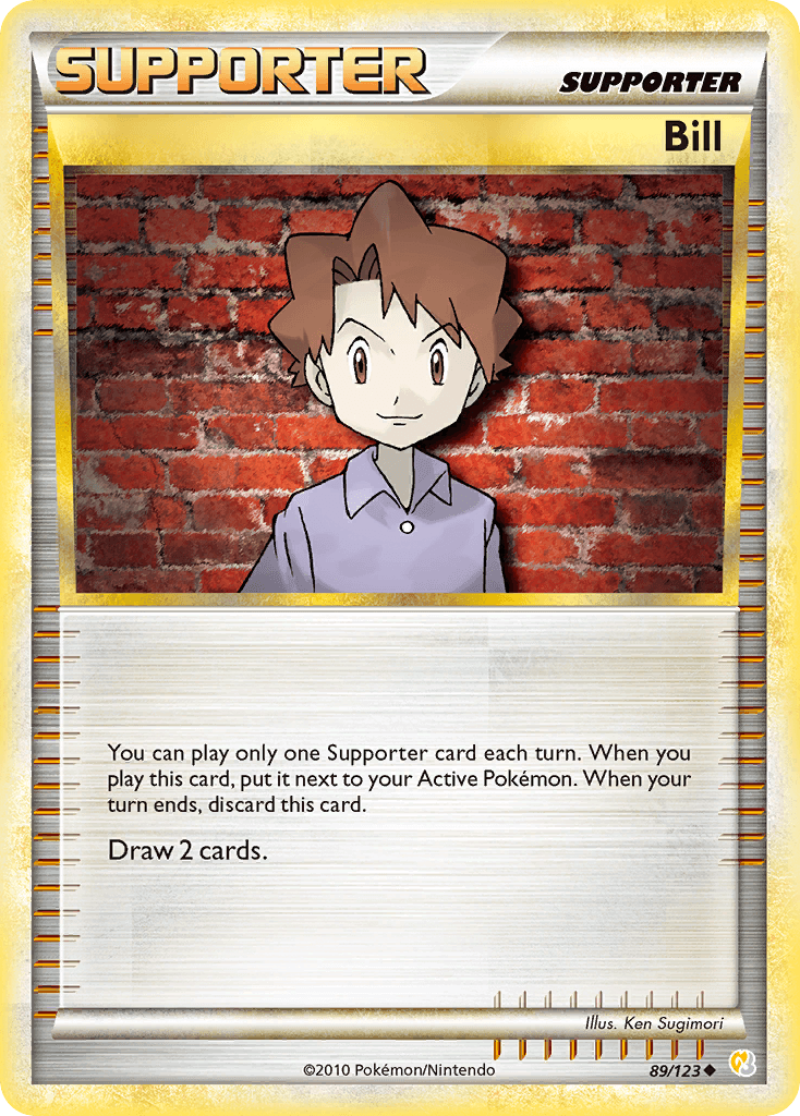 Bill — HeartGold SoulSilver Pokémon TCG card by Ken Sugimori