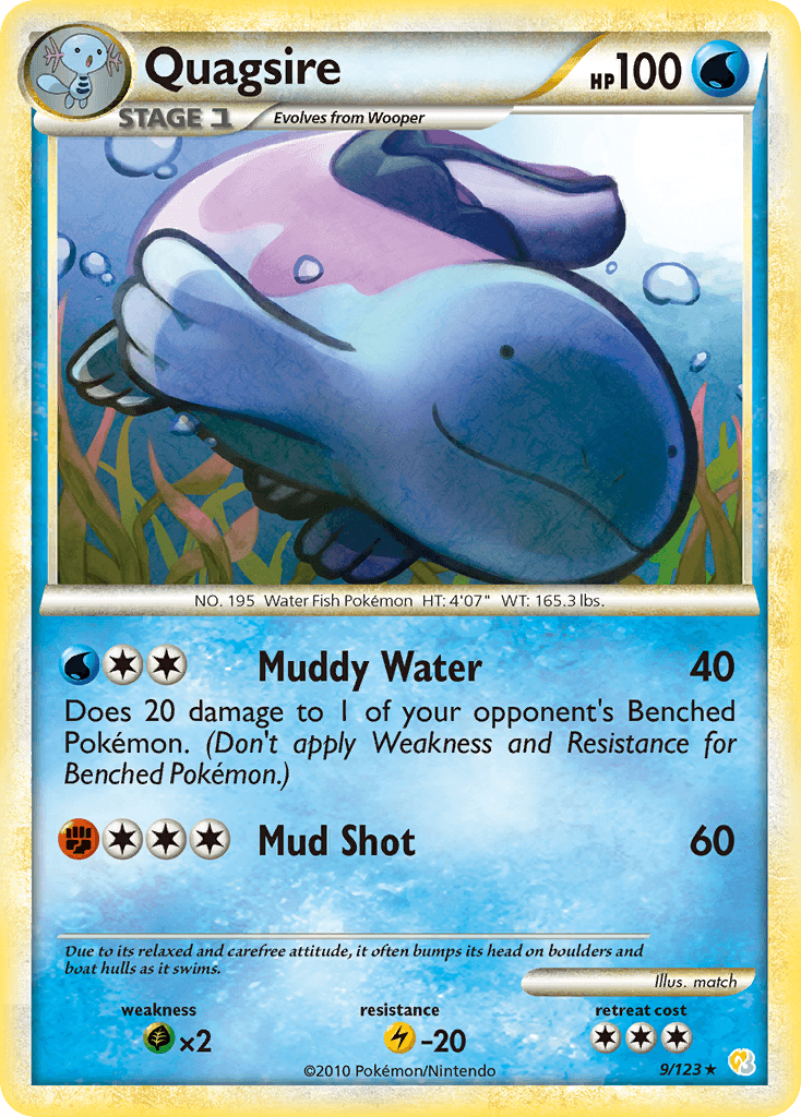 Quagsire — HeartGold SoulSilver Pokémon TCG card by match