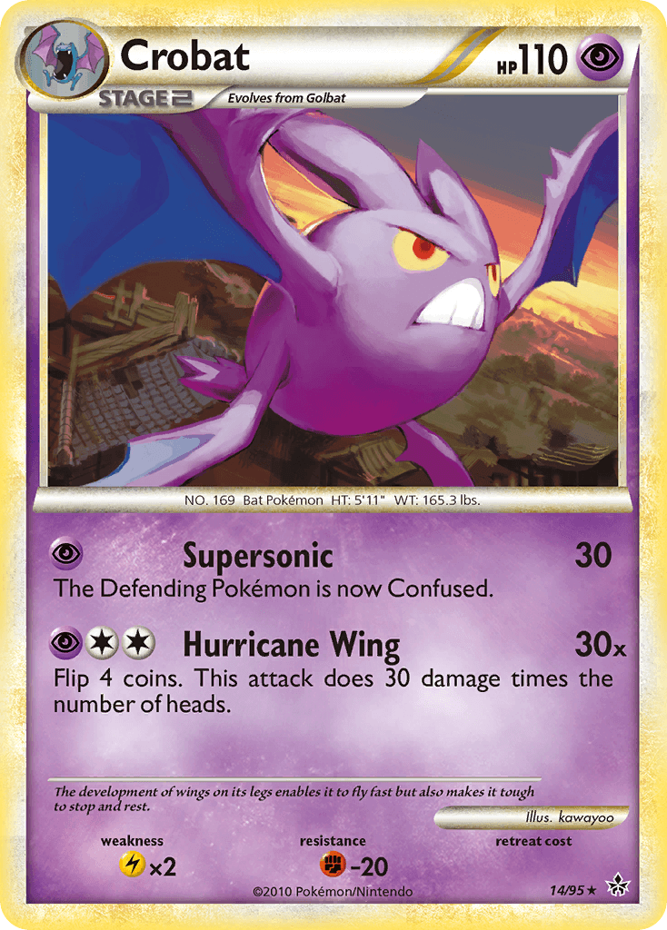 Crobat — Unleashed Pokémon TCG card by kawayoo