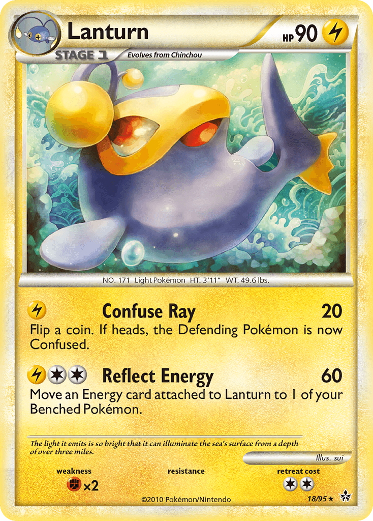 Lanturn — Unleashed Pokémon TCG card by sui