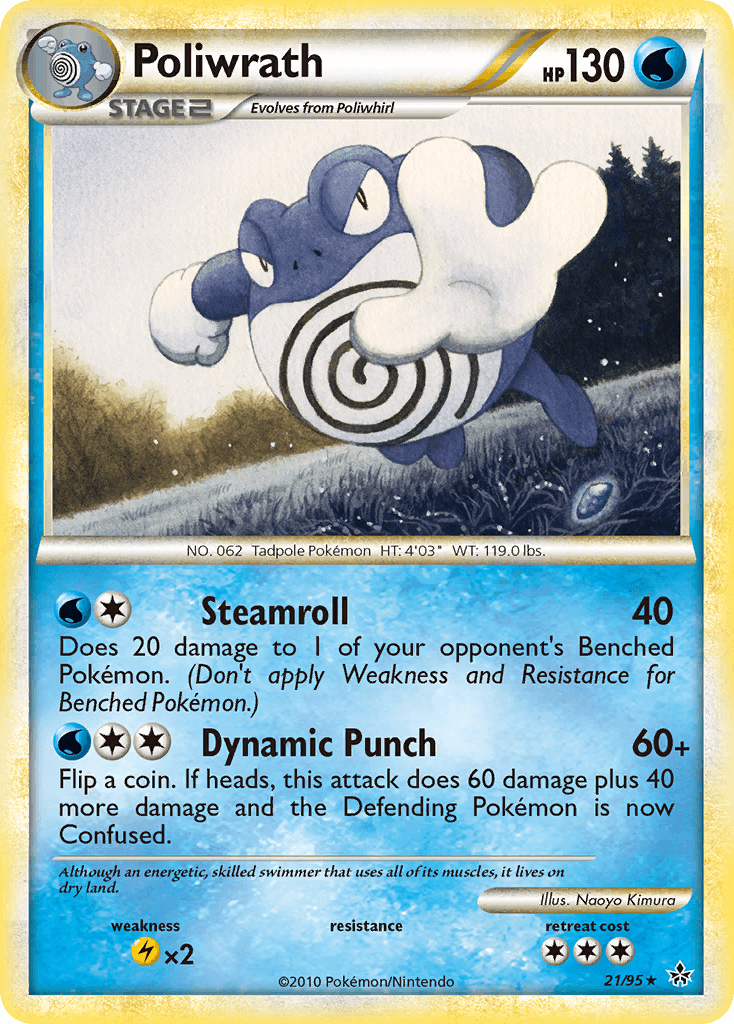 Poliwrath — Unleashed Pokémon TCG card by Naoyo Kimura