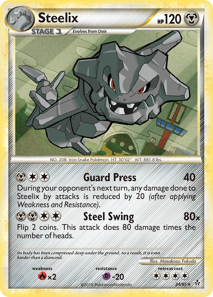 Steelix — Unleashed Pokémon TCG card by Masakazu Fukuda