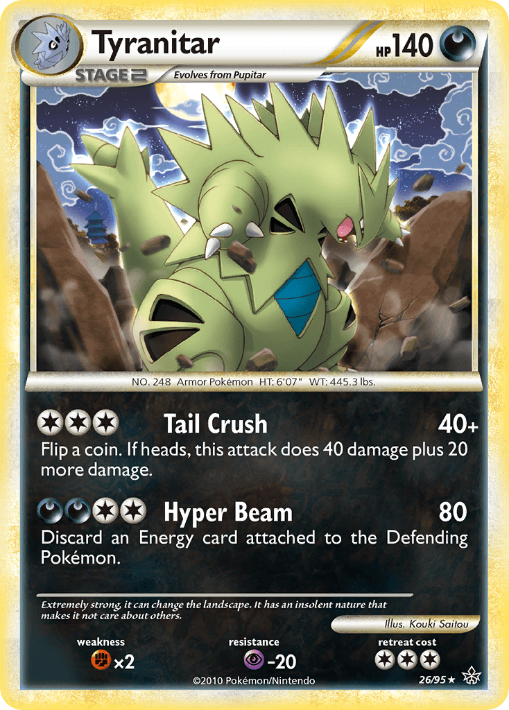Tyranitar — Unleashed Pokémon TCG card by Kouki Saitou